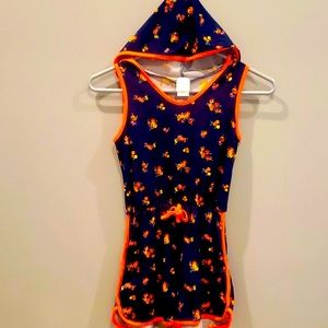 Heart and arrow floral romper